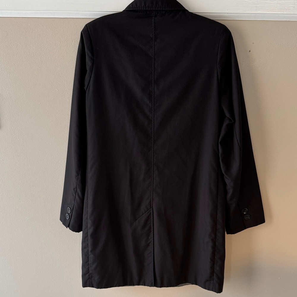LONDON FOG Manhattan Women's Black Lined Trench Coat - Picture 5 of 14